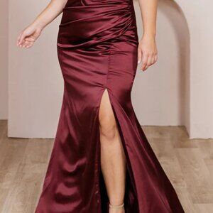 Revelry Cinnamon Rose Satin Bridesmaid Dress - Size 10